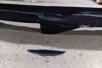 BMW 5 Series E60/E61 2003-2010 Clearance Front Lip Spoiler DPT v2 (with fins, for M5 Hamann, gloss black) photo 2