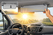 How to reduce sun glare on a Ford Transit windshield on morning drives photo 1