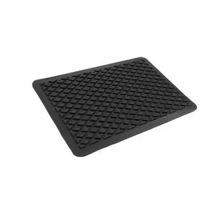 Rubber heel pad for car mats (no mounting plate for self-tapping screw, black) photo 4