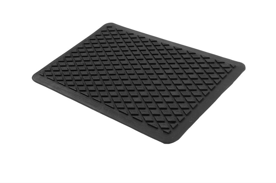 Rubber heel pad for car mats (no mounting plate for self-tapping screw, black) Photo 2