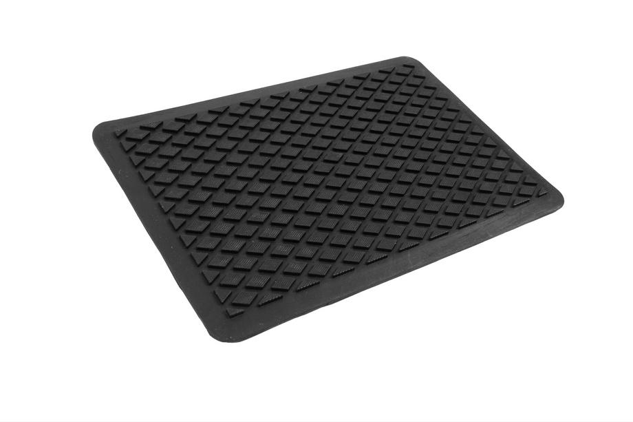 Rubber heel pad for car mats (no mounting plate for self-tapping screw, black) Photo 4