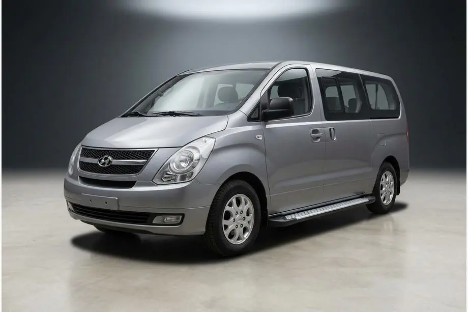 Hyundai H300, H1, Starex 2008-2020 Side Steps Allmond Grey (2 pcs, Aluminum) Image