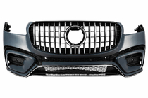 Mercedes GLS X167 2019- GLS450 front bumper assembly with GT Panamericana grille (2025-Design) photo 1