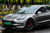 Tesla Model 3 2017- Front bumper lip spoiler Lip Turbo (for 2017–2023) photo 3