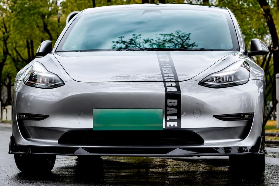 Tesla Model 3 2017- Front bumper lip spoiler Lip Turbo (for 2017–2023) Image