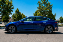 Tesla Model 3 2017- Front bumper lip spoiler Lip Fast (for 2017-2023) photo 9