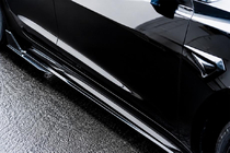 Tesla Model 3 2017- Turbo Side Skirt Extensions (for 2024+) photo 1