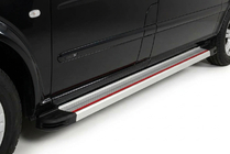 Mercedes Viano 2004-2014 Side Steps Maya Red-Grey (2 pcs, Aluminum) photo 1