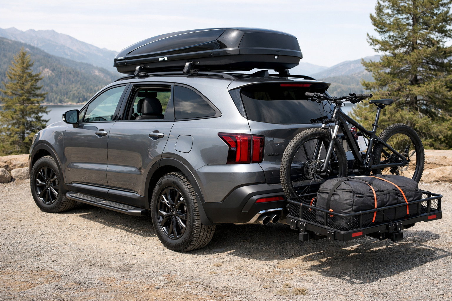 Kia Sorento 2024 upgrade package for travel and luggage
