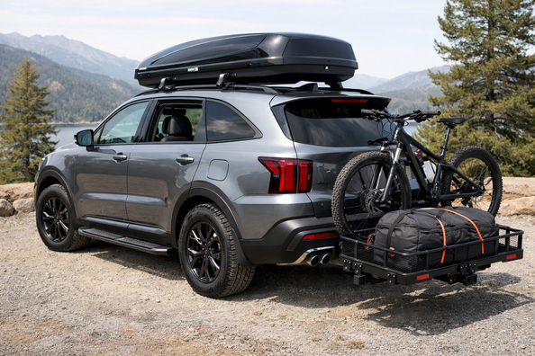 Kia Sorento 2024 upgrade package for travel and luggage