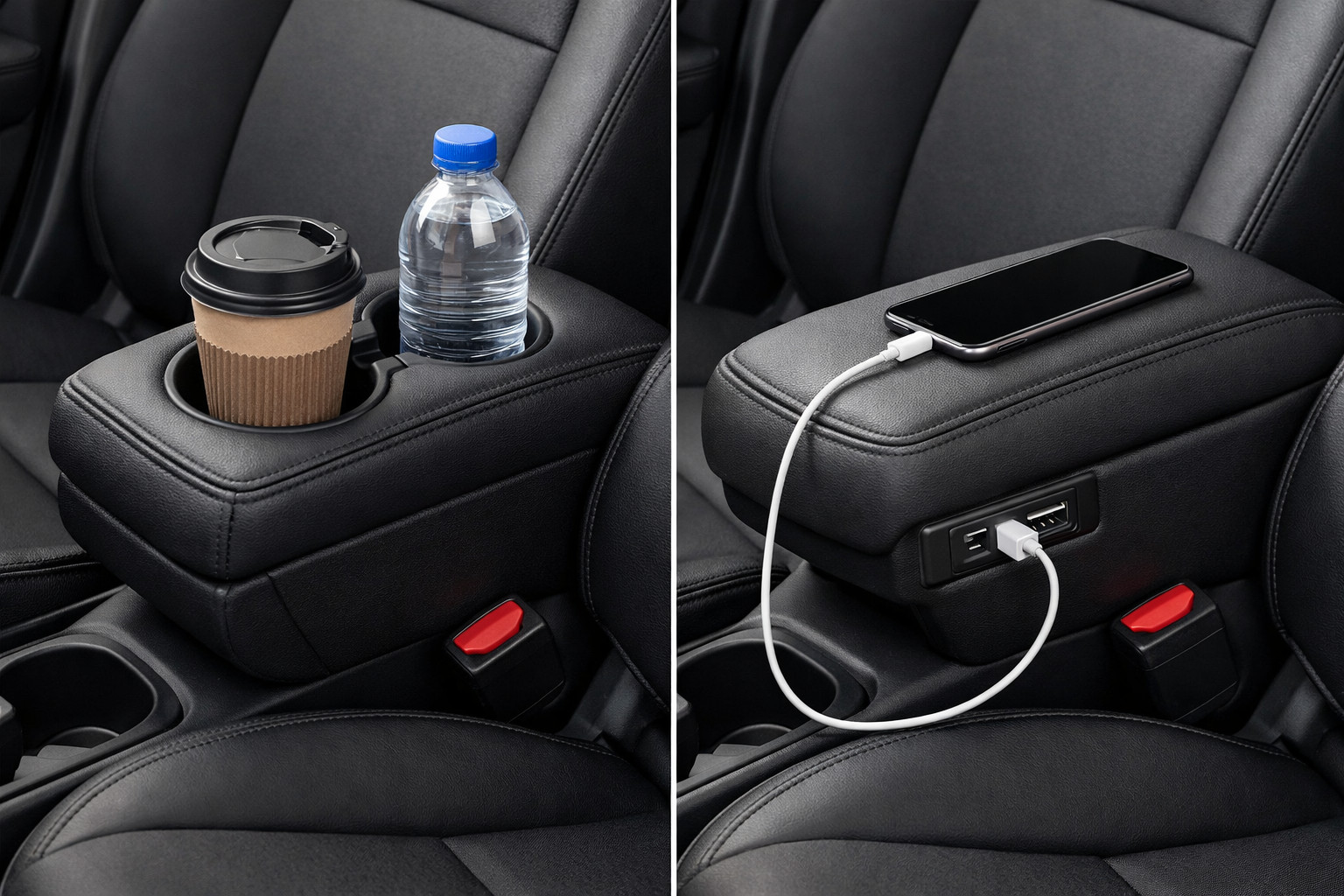 Armrest with cup holder or USB: which to choose for daily driving