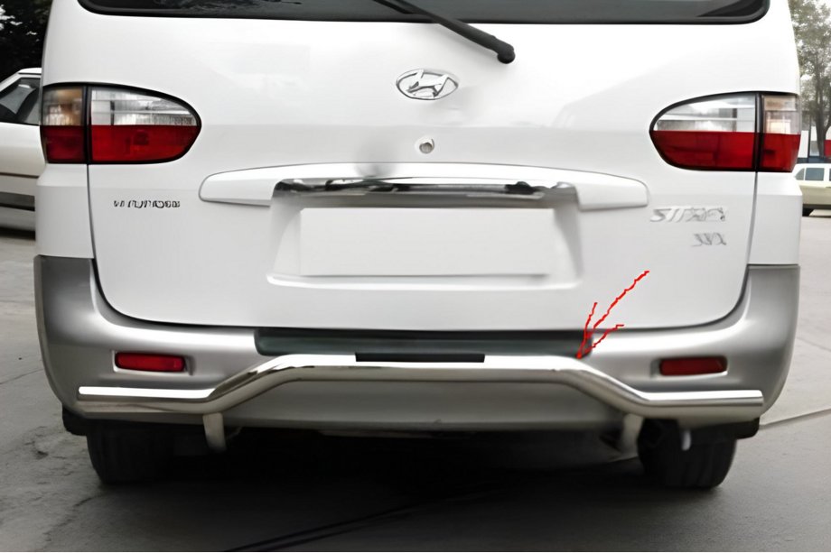 Hyundai H200, H1, Starex 1998-2007 Rear Bar AK-005 (Stainless Steel) Image