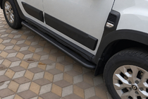 Dacia Duster 2018-2024 Premium Side Steps (2 pcs, stainless steel) Black Ø60 photo 2