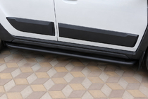 Dacia Duster 2018-2024 Premium Side Steps (2 pcs, stainless steel) Black Ø60 photo 1