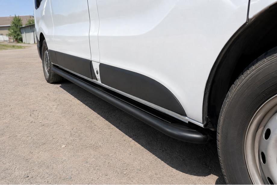 Fiat Talento 2016- Premium Side Steps (2 pcs, stainless steel) Black Image