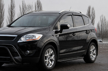 Ford Kuga 2008-2013 Premium Side Steps (2 pcs, stainless steel) Black 60 mm photo 2