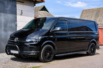 Volkswagen T5 Multivan 2003–2010 Side steps Premium Black (2 pcs, stainless steel) photo 4