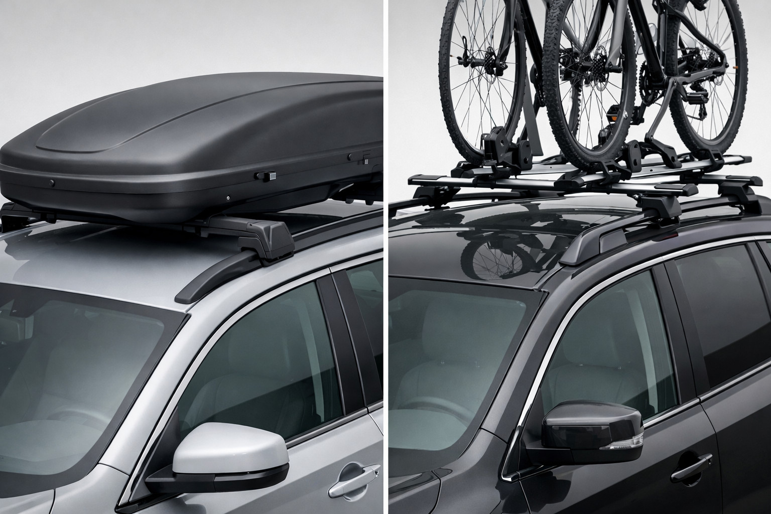 Roof rack for integrated or standard rails: choose the right one