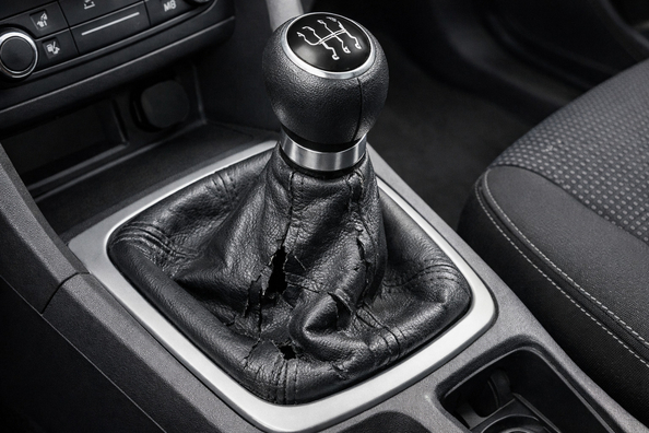 What to do if the gear shift boot is cracked and spoils the interior look