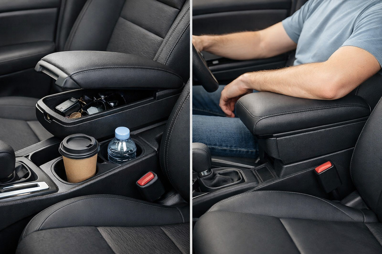Cup holder armrest or universal armrest: what’s better in the city