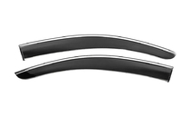 Peugeot Bipper 2008-2017 Window Deflectors with Chrome Trim Niken Luxury (2 pcs) photo 2