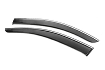 Citroen Nemo 2007-2017 Window Deflectors with Chrome Trim Niken Luxury (2 pcs) photo 3