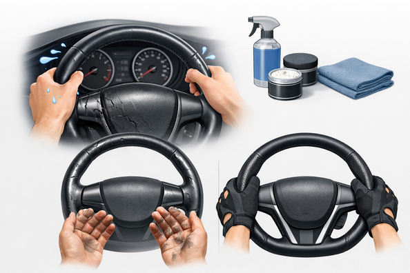 Why the steering wheel slips in your hands and how to reduce it