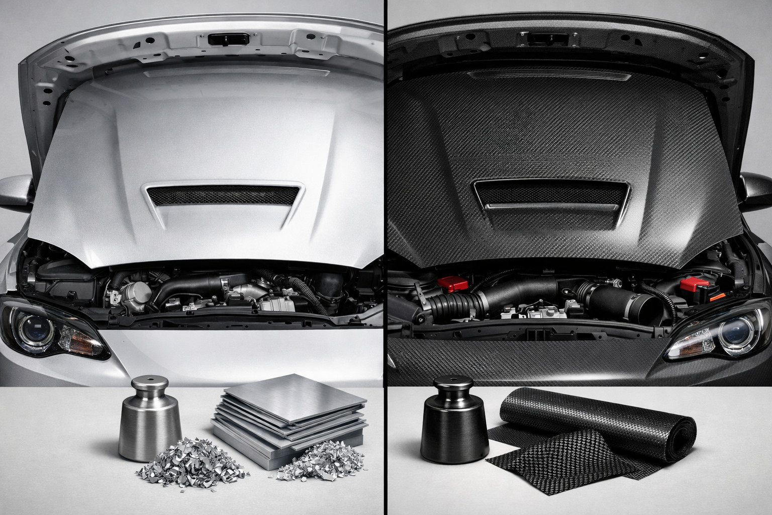 Aluminum vs carbon hood: which is better for replacement and tuning?