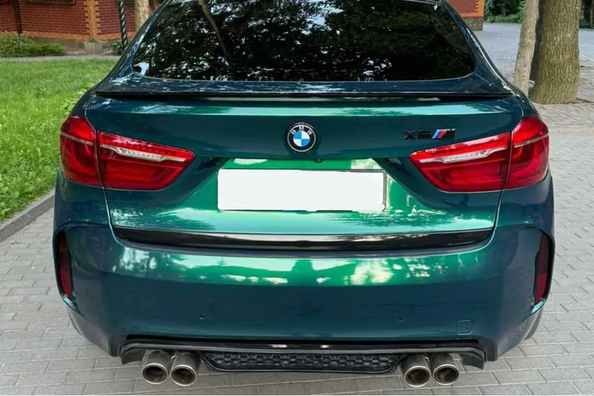 BMW X5 F15 tuning: mirror caps, spoiler and front lip Photo 14