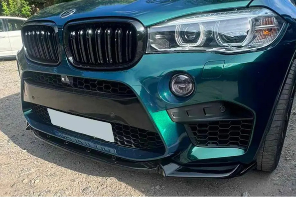 BMW X5 F15 tuning: mirror caps, spoiler and front lip Photo 4