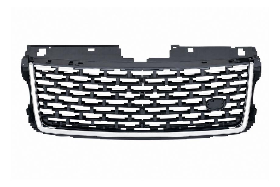 Range Rover IV L405 2013-2021 SVO black radiator grille with silver stripes (2013) Image