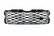 Range Rover IV L405 2013-2021 Black radiator grille with silver trim strips (facelift 2013→2018) photo 1