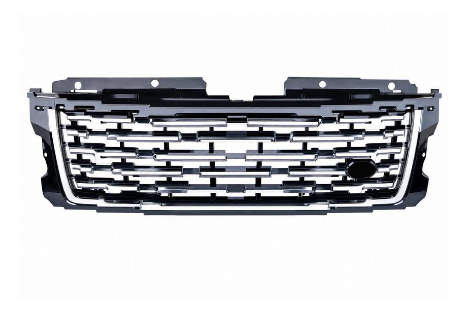 Range Rover IV L405 2013-2021 Black radiator grille with silver trims (facelift 2018→2023) Image