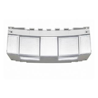 Front bumper tow hook cover, silver (2014)