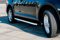 Volkswagen Touareg 2010-2018 Side Steps BlackLine (2 pcs, Aluminum) photo 2