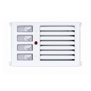 Door handle cover white with silver (2014)