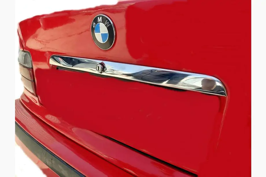 BMW 3 Series E36 1990-2000 Chrome trim above license plate (stainless steel) Image