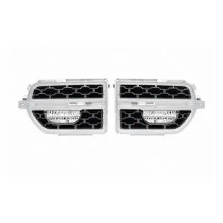 Silver fender vents