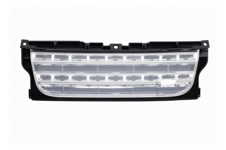 Land Rover Discovery III 2004–2009 Radiator grille, black frame / silver mesh (2014) Image