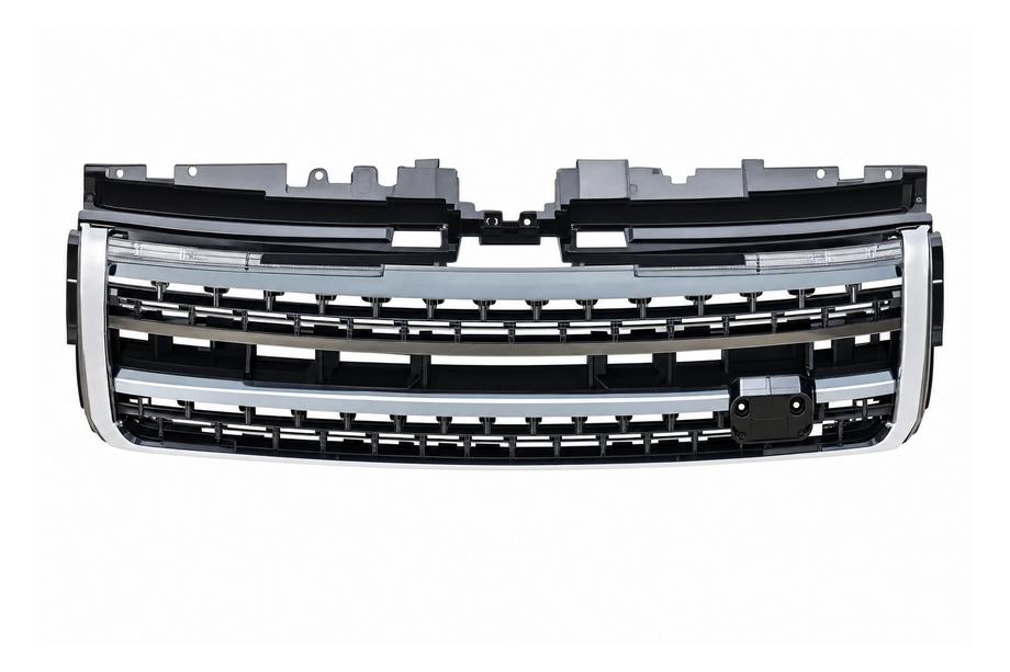 Range Rover Evoque 2012-2018 Black radiator grille with silver inserts (2016) Image