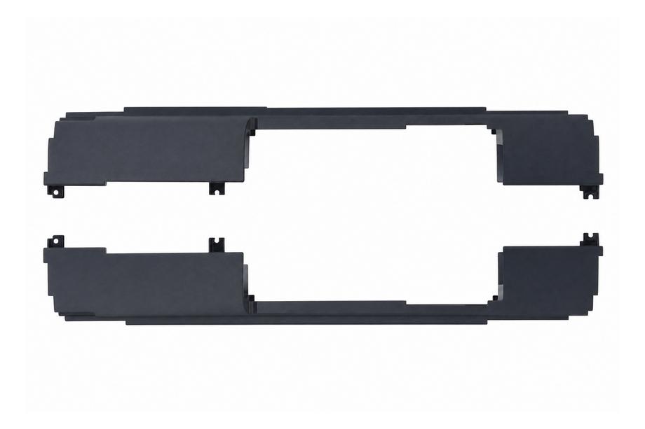 Land Rover Defender 2019- Rear bumper towing eye cover with opening for electric towbar, gloss black Photo 1