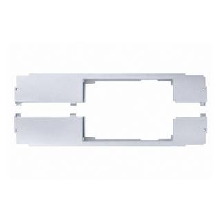 Rear bumper tow eye cover with opening for electric tow hitch, silver Land Rover Defender 2019-