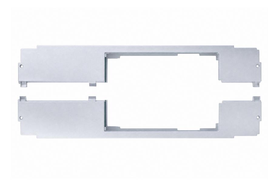 Land Rover Defender 2019- Rear bumper tow eye cover with opening for electric tow hitch, silver Photo 1