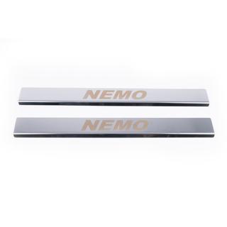 Door Sill Covers Carmos V1 (2 pcs, Stainless Steel) Citroen Nemo 2007-2017 photo 2