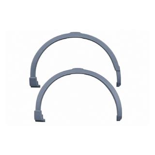 Front wheel arch extender with holes V2 Land Rover Discovery Sport 2014-