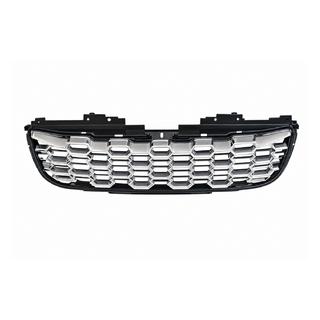 Radiator grille – black frame / silver mesh (2024)