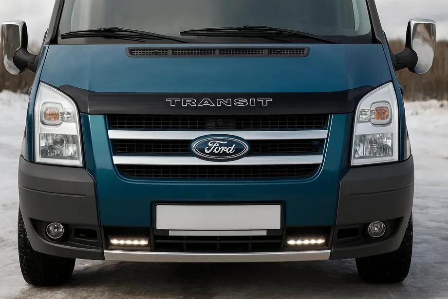 Ford Transit 2000–2014 Chrome Grille Trim (2 pcs, Stainless Steel) Image