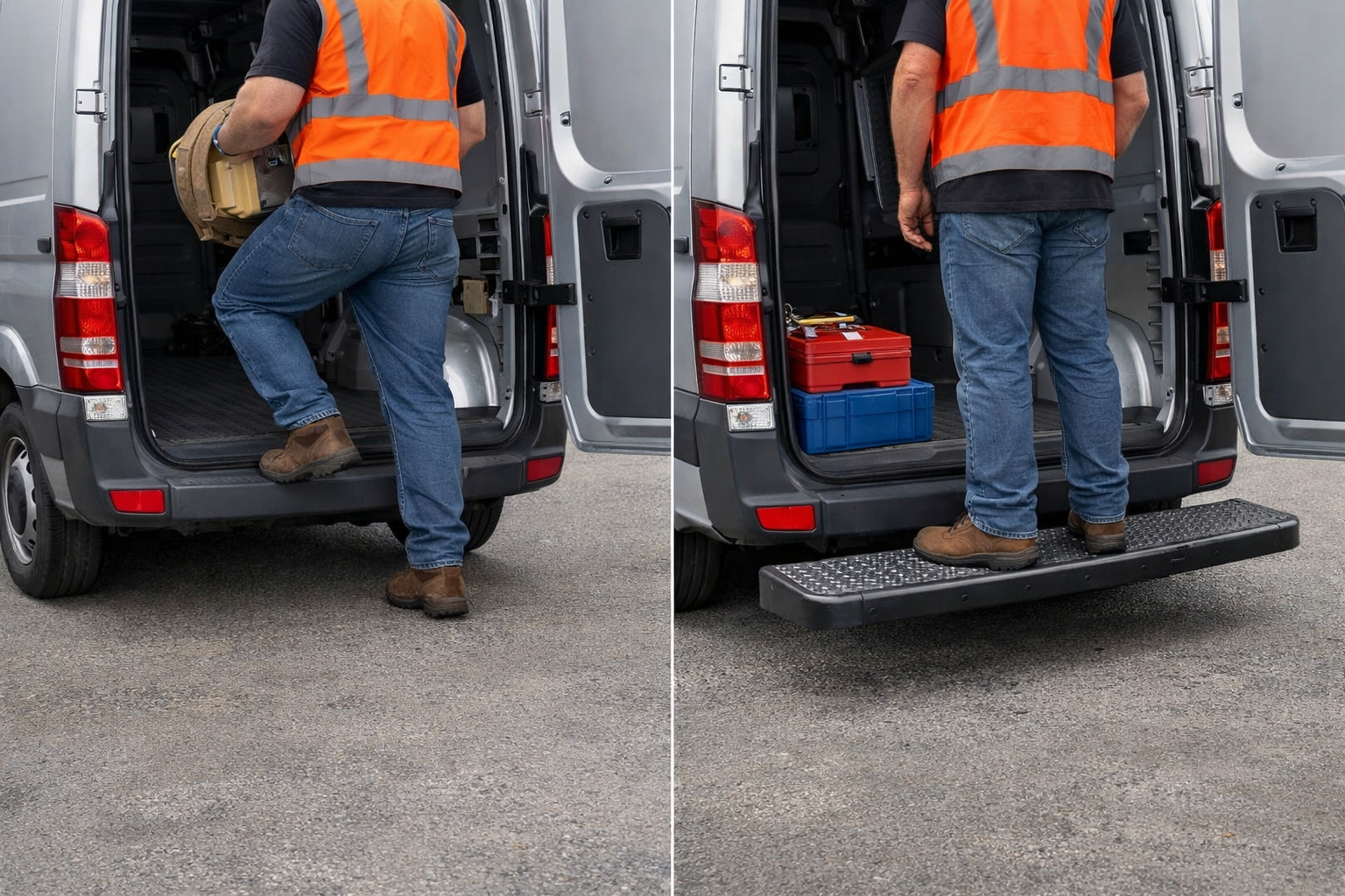 Rear step for a van: when is it really needed?