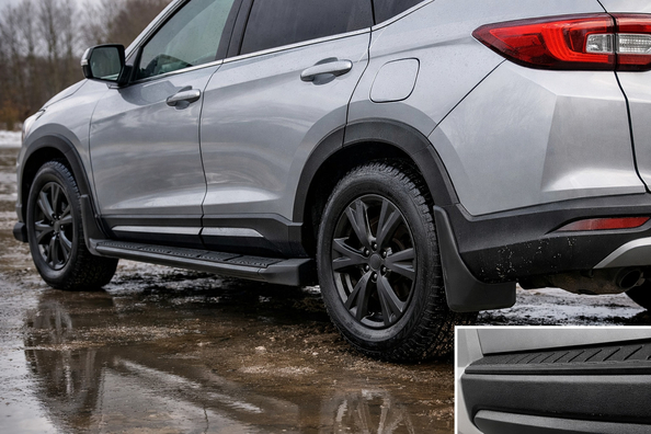 What to fit for rain and slush to keep your car body cleaner