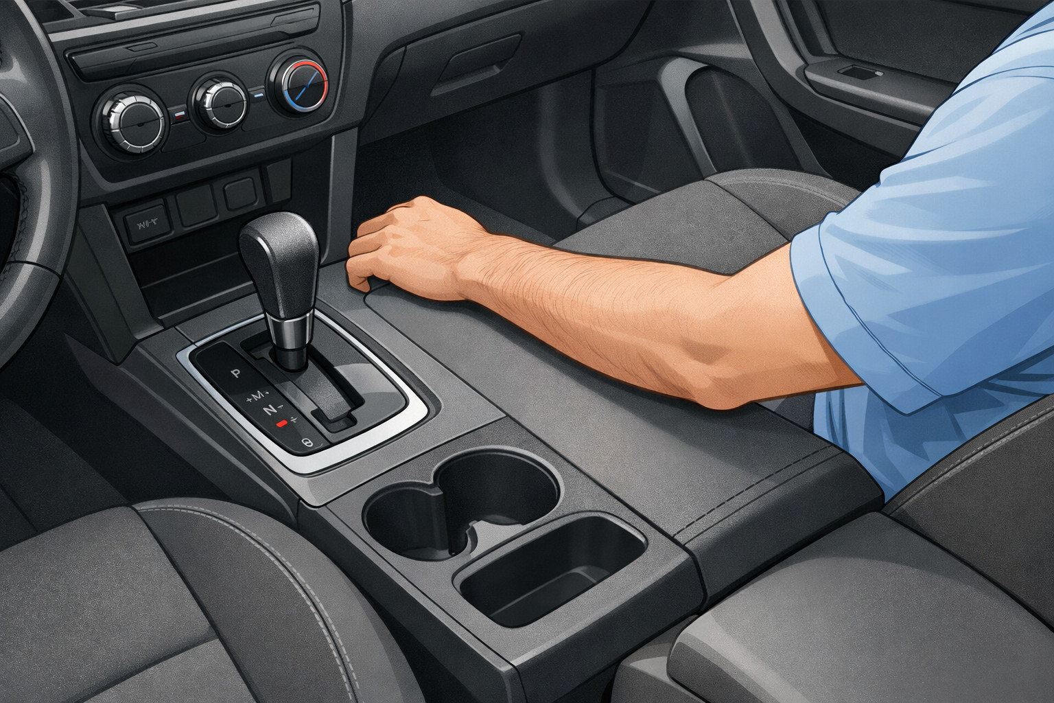 What to do if your car lacks a comfortable right armrest